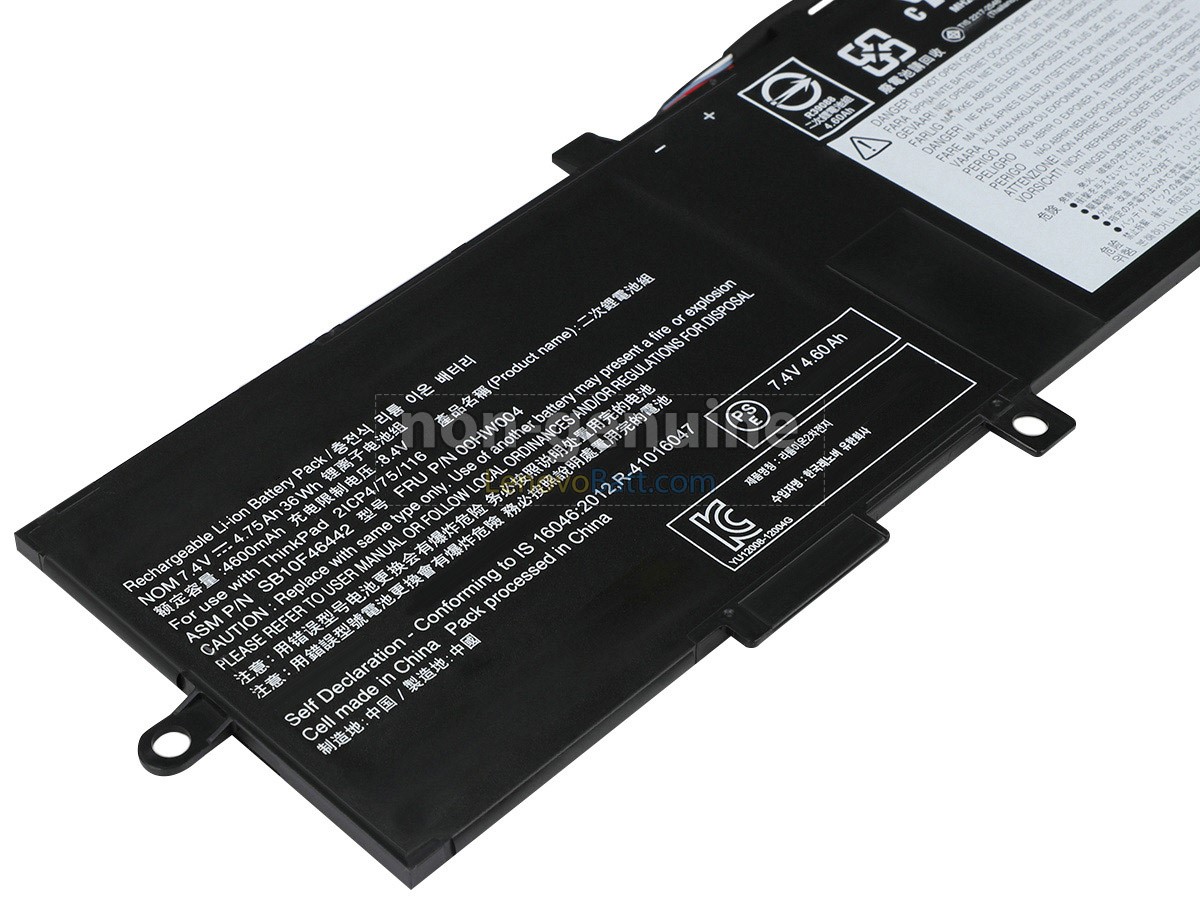 7.4V 36Wh Lenovo ThinkPad HELIX 2 battery