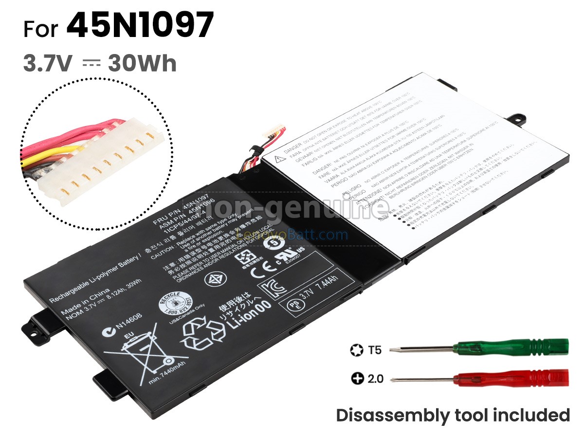 3.7V 30Wh Lenovo ThinkPad Tablet 2 battery