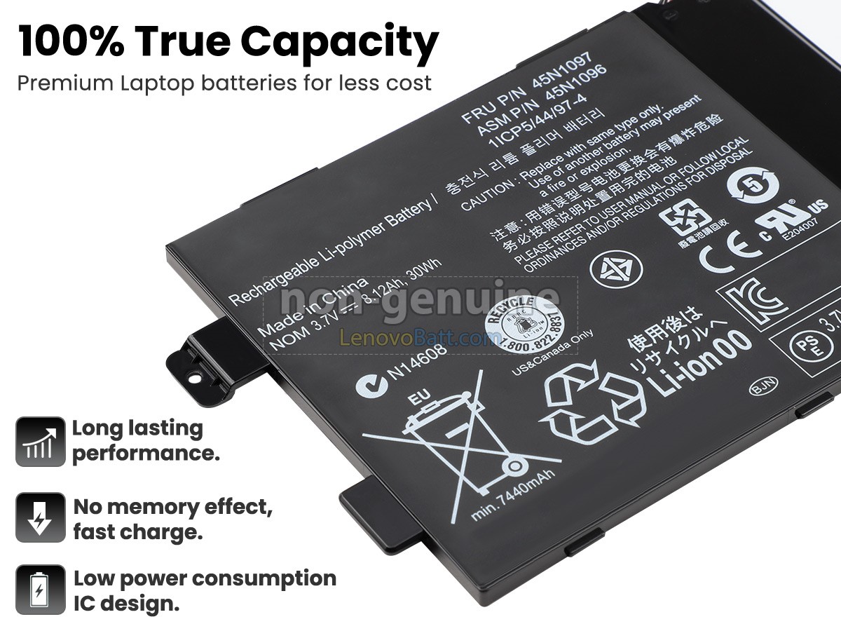3.7V 30Wh Lenovo ThinkPad Tablet 2 battery