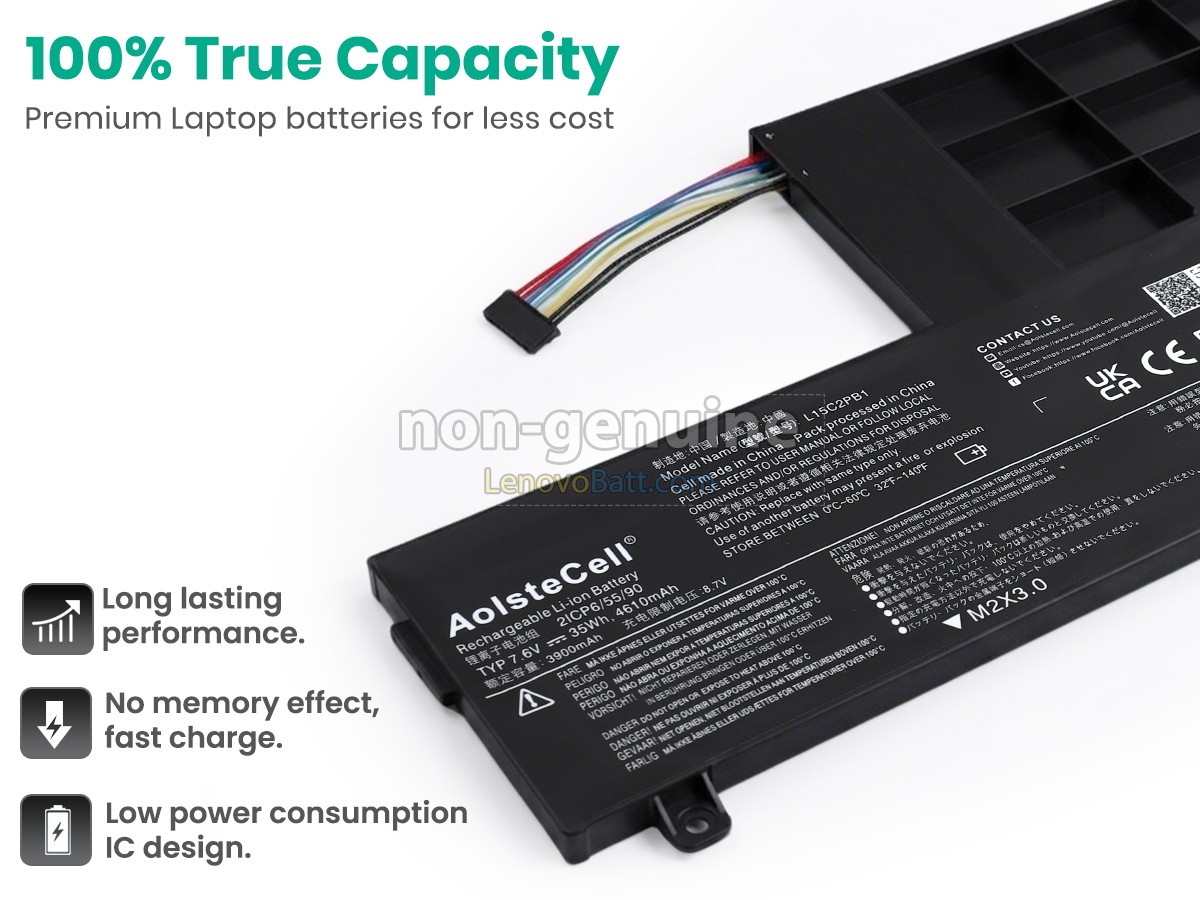 Lenovo L15L2PB1 battery replacement