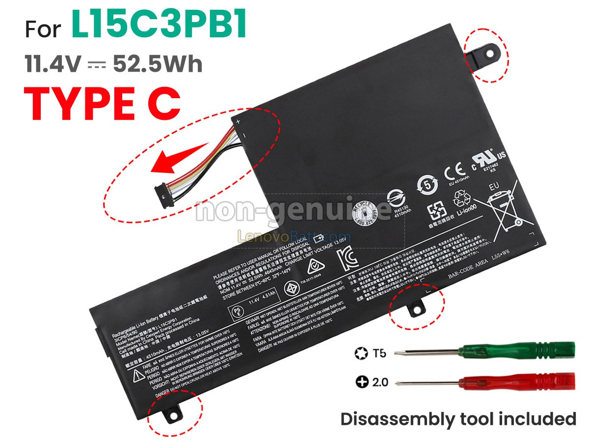 Lenovo 5B10K84639 battery replacement