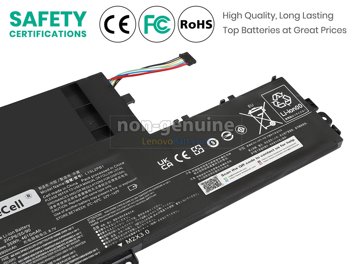 Lenovo L15L2PB1 battery replacement