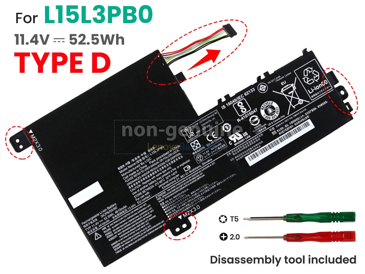 Lenovo 5B10K84639 battery replacement