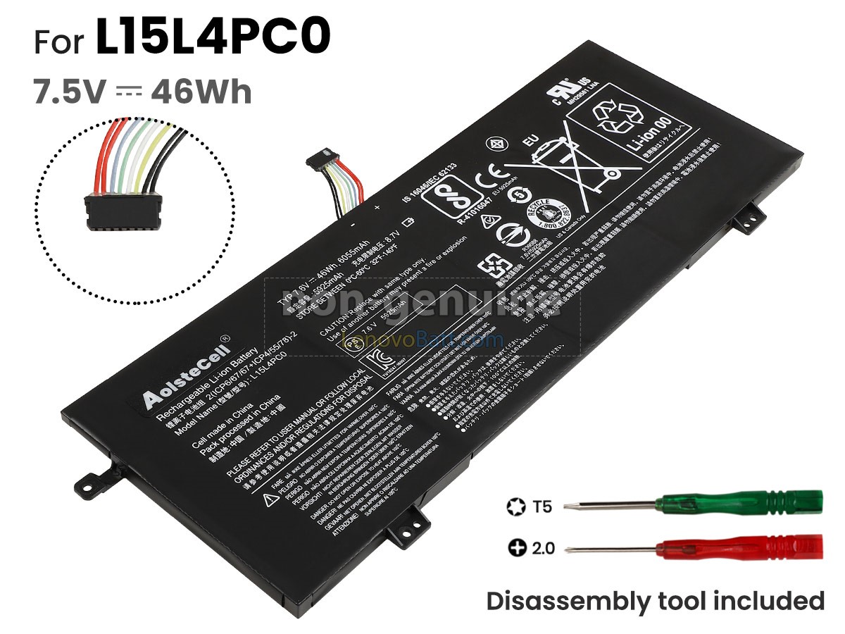 Lenovo L15M6PC0 battery replacement