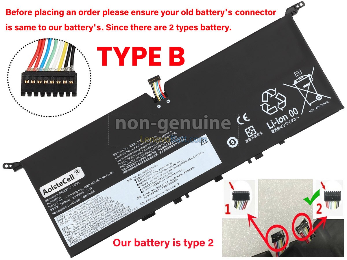 Lenovo 5B10R32748 battery replacement