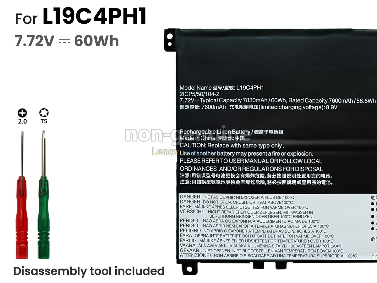 Lenovo L19M4PH1 battery replacement