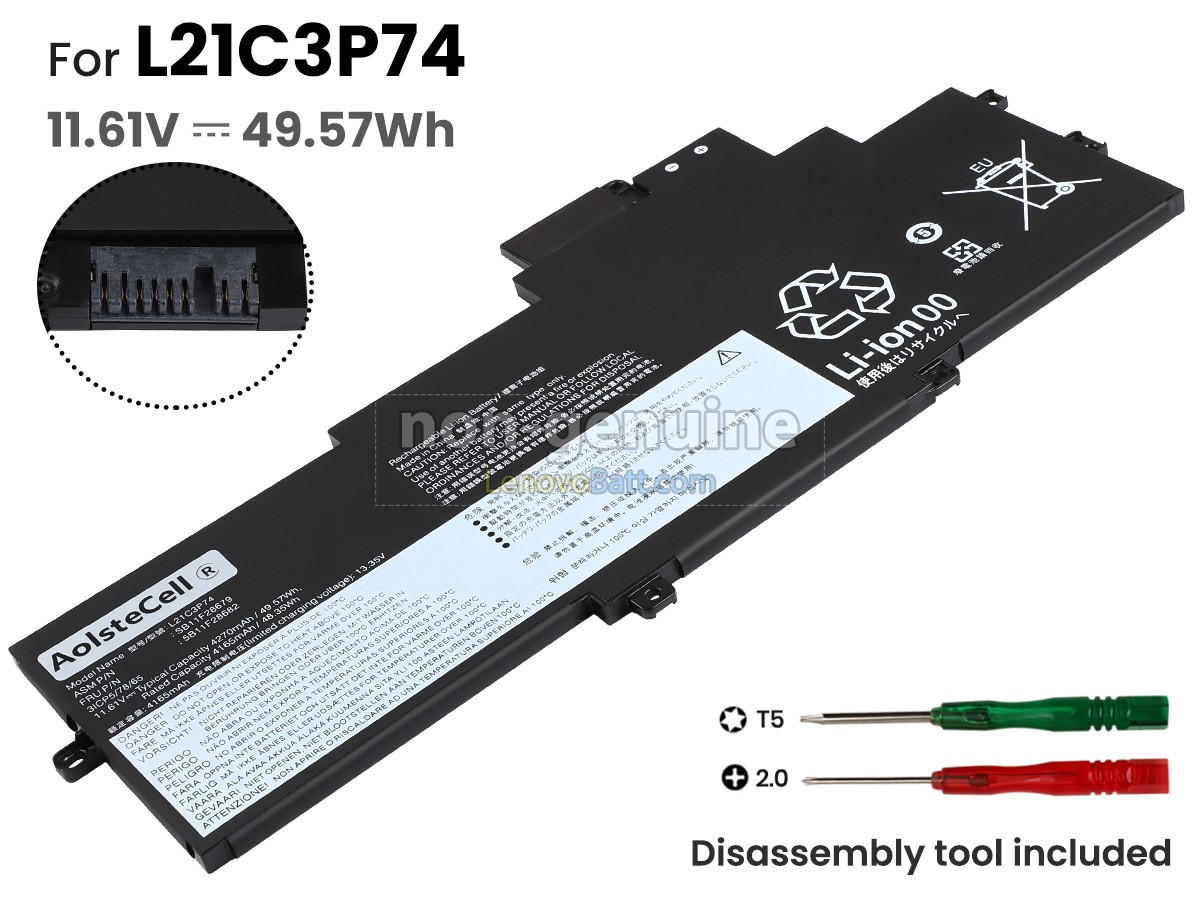 Lenovo ThinkPad X1 NANO GEN 2-21E80021CY battery replacement