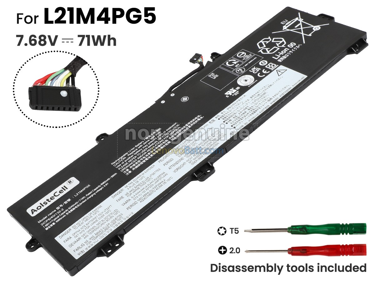 Lenovo L21D4PG5 battery replacement