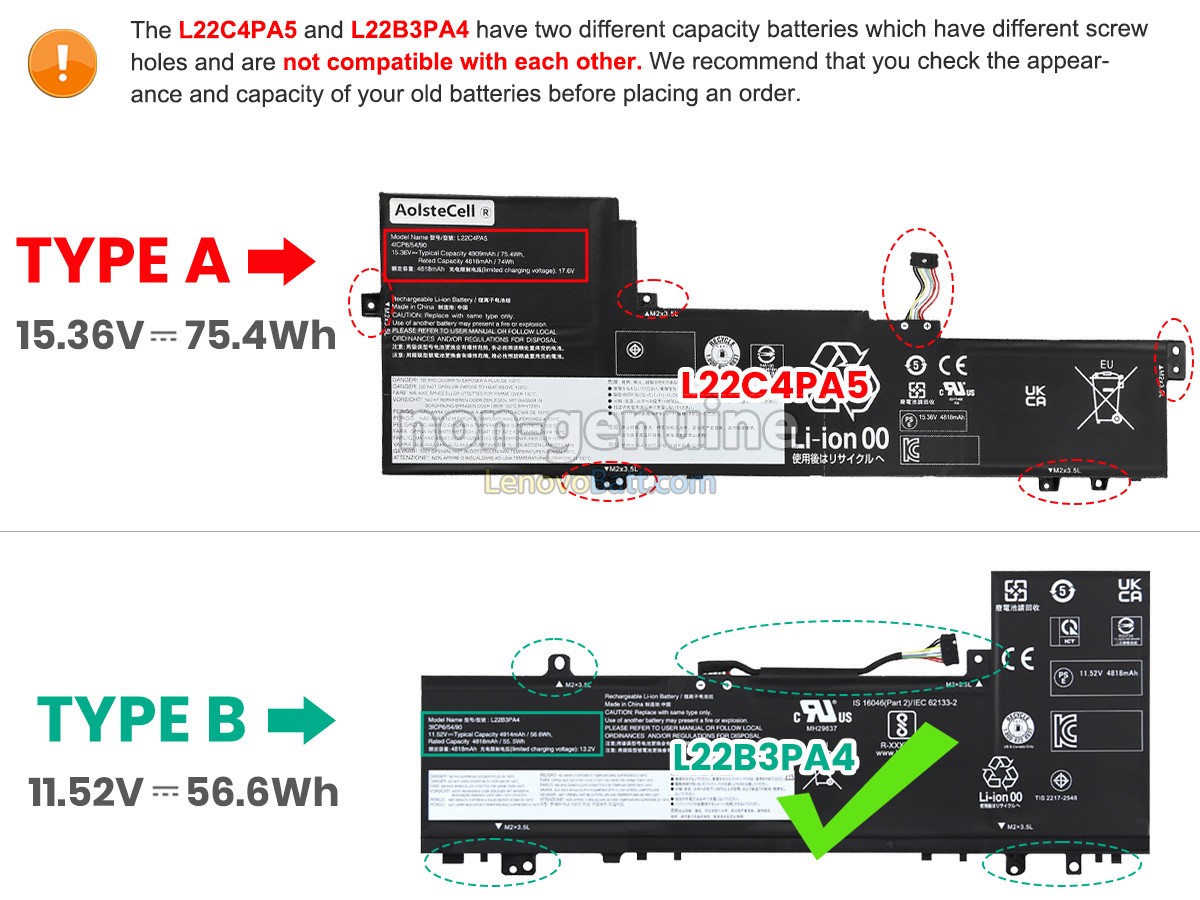 Lenovo IdeaPad SLIM 5 16IAH8-83BG005NIV battery replacement