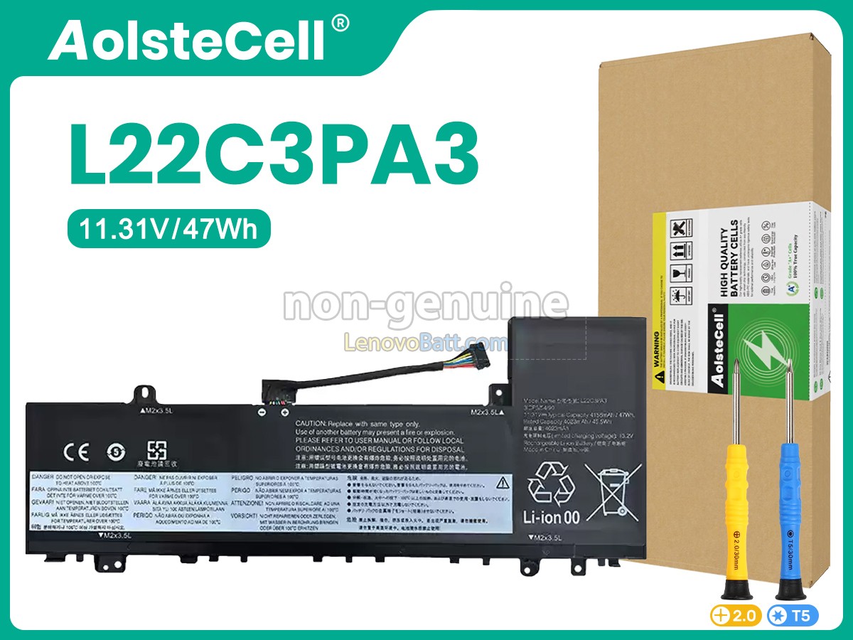 Lenovo L22C3PA3 battery replacement