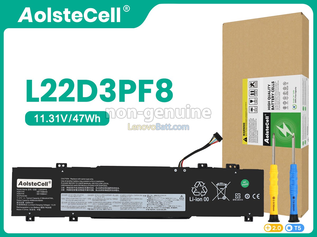 Lenovo L22M3PF8 battery replacement