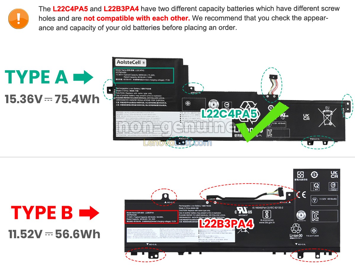 Lenovo IdeaPad SLIM 5 16IAH8-83BG005NIV battery replacement