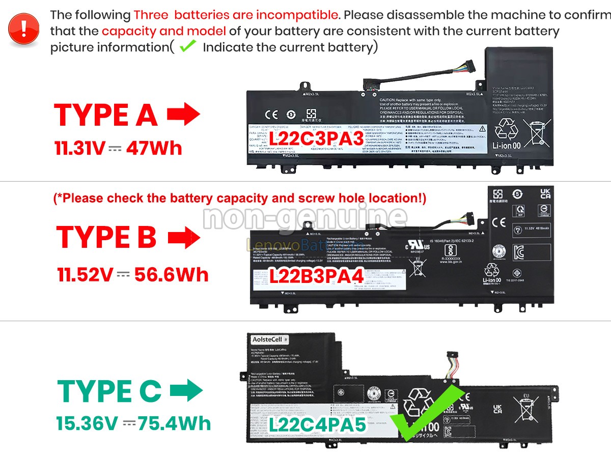 Lenovo IdeaPad SLIM 5 16ABR8-82XG003JMX battery replacement