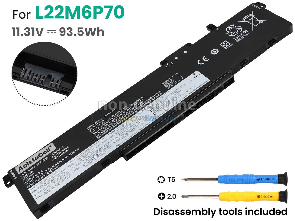 Lenovo L22D6P70 battery replacement