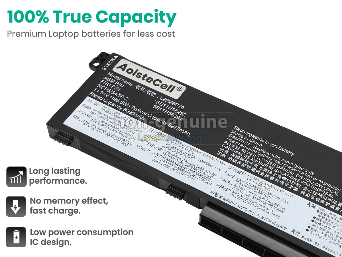 Lenovo L22D6P70 battery replacement