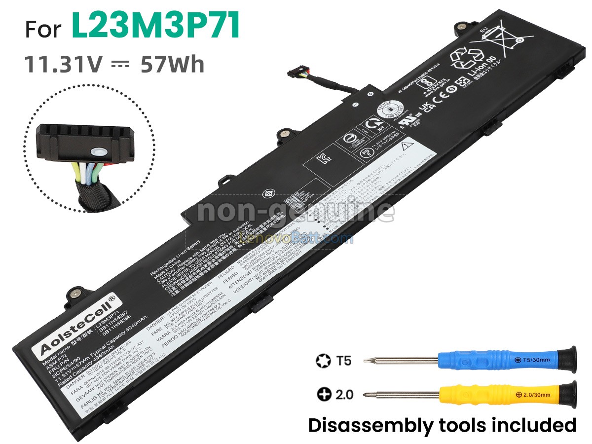 Lenovo L23M3P71 battery replacement