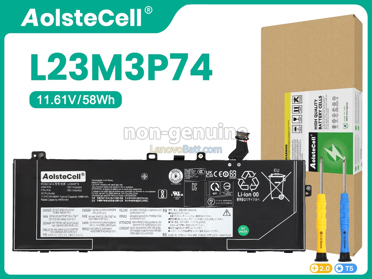 Lenovo L23D3P75 battery replacement