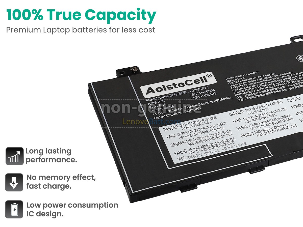Lenovo L23D3P75 battery replacement