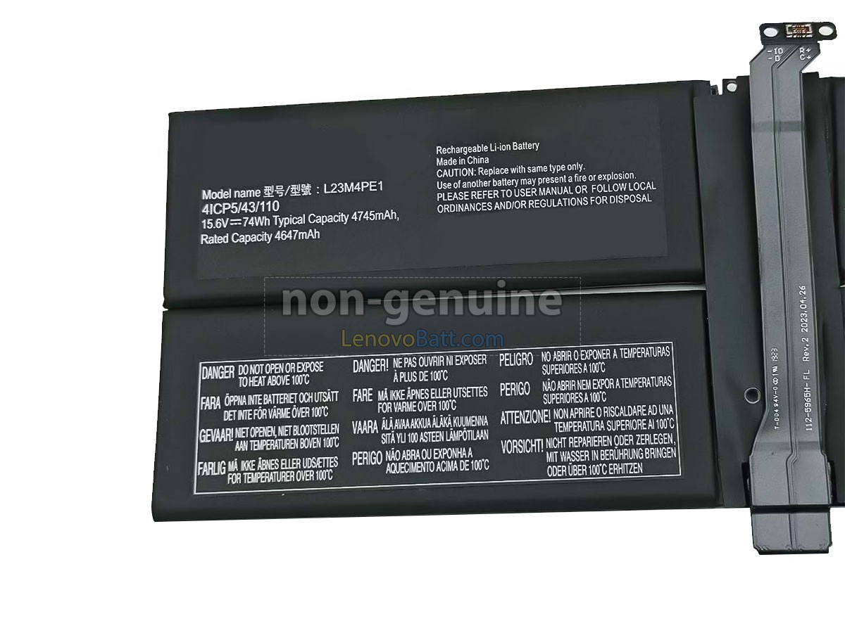 Lenovo L23M4PE1 battery replacement