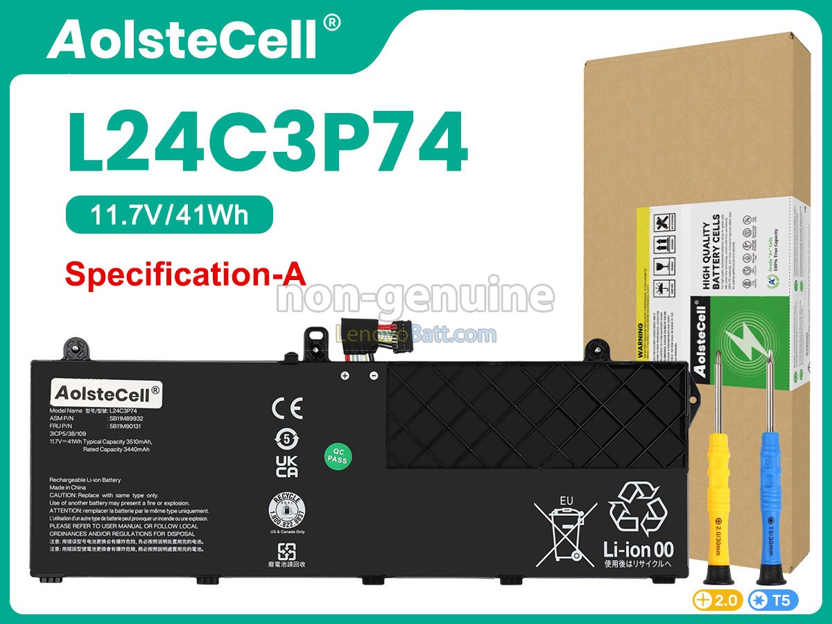 Lenovo L24C3P74 battery replacement