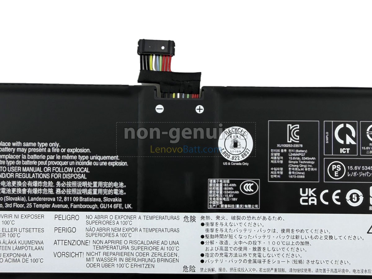 Lenovo L24M4PG7 battery replacement