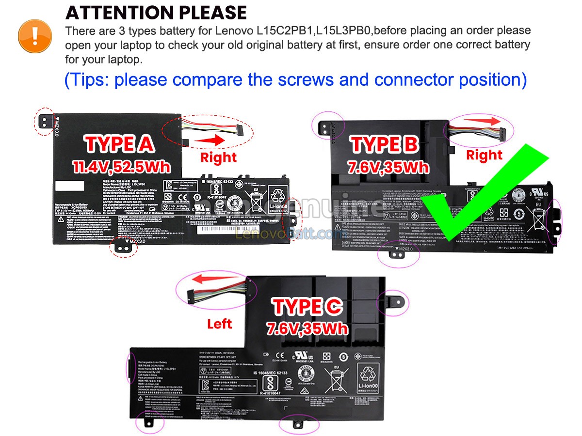 Lenovo YOGA 520-14IKB(81C8007UGE) battery replacement