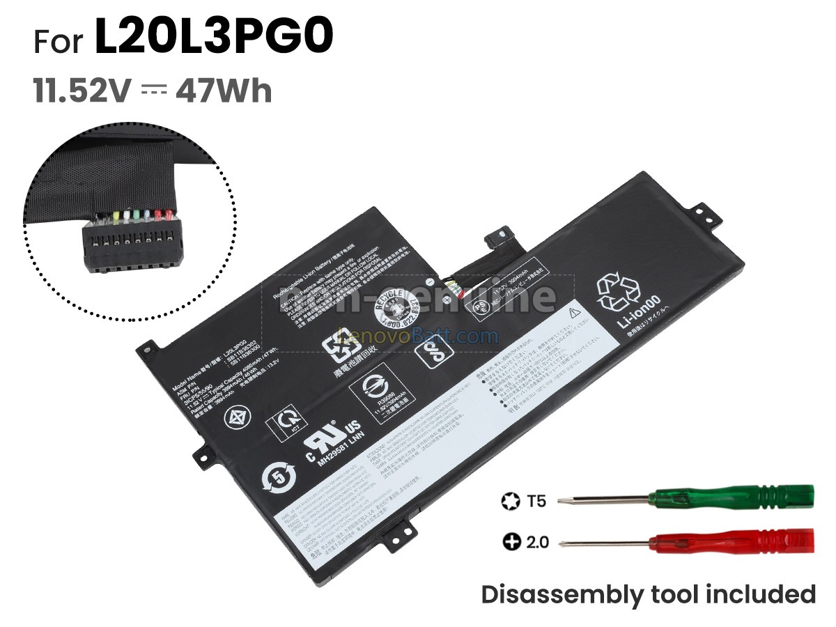 Lenovo L20L3PG2 battery replacement
