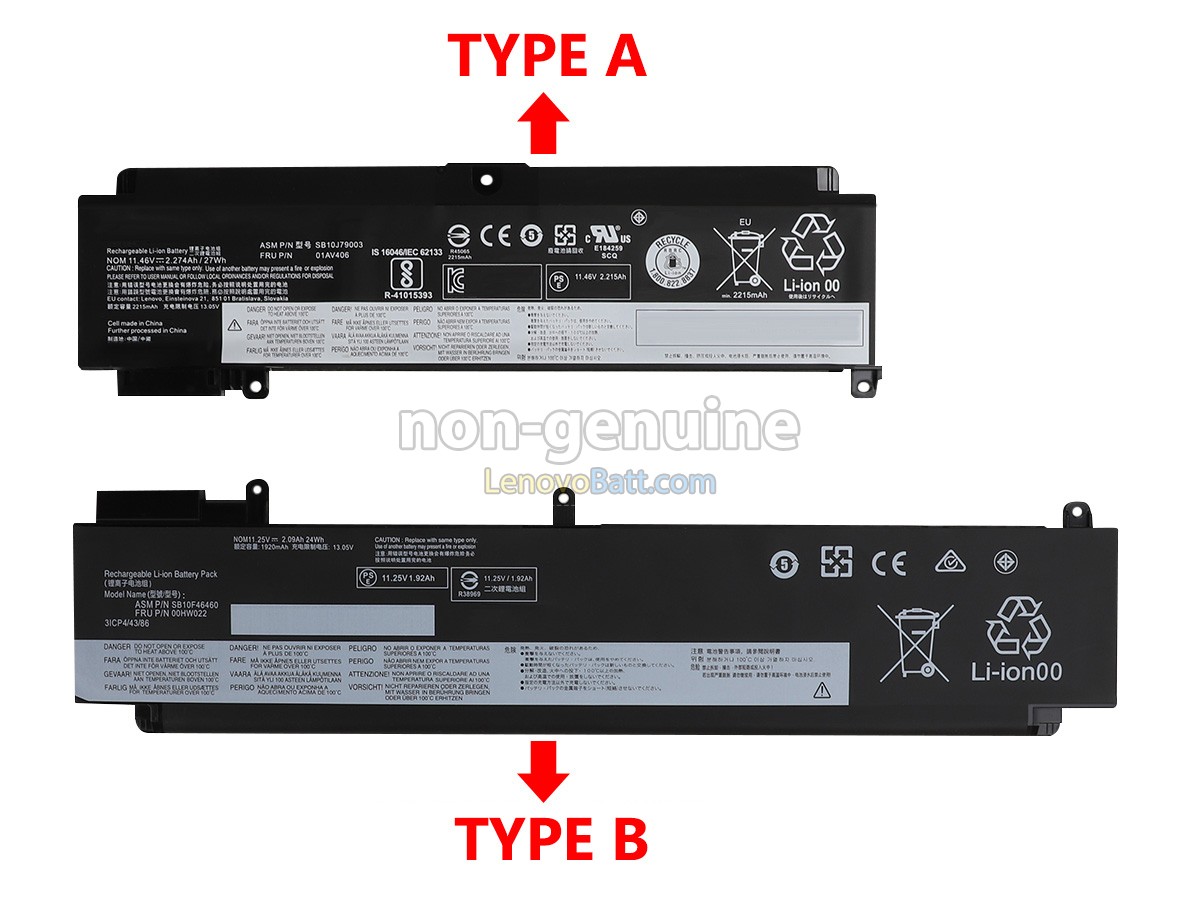 11.25V 24Wh Lenovo ThinkPad T460S 20F9007GUS battery