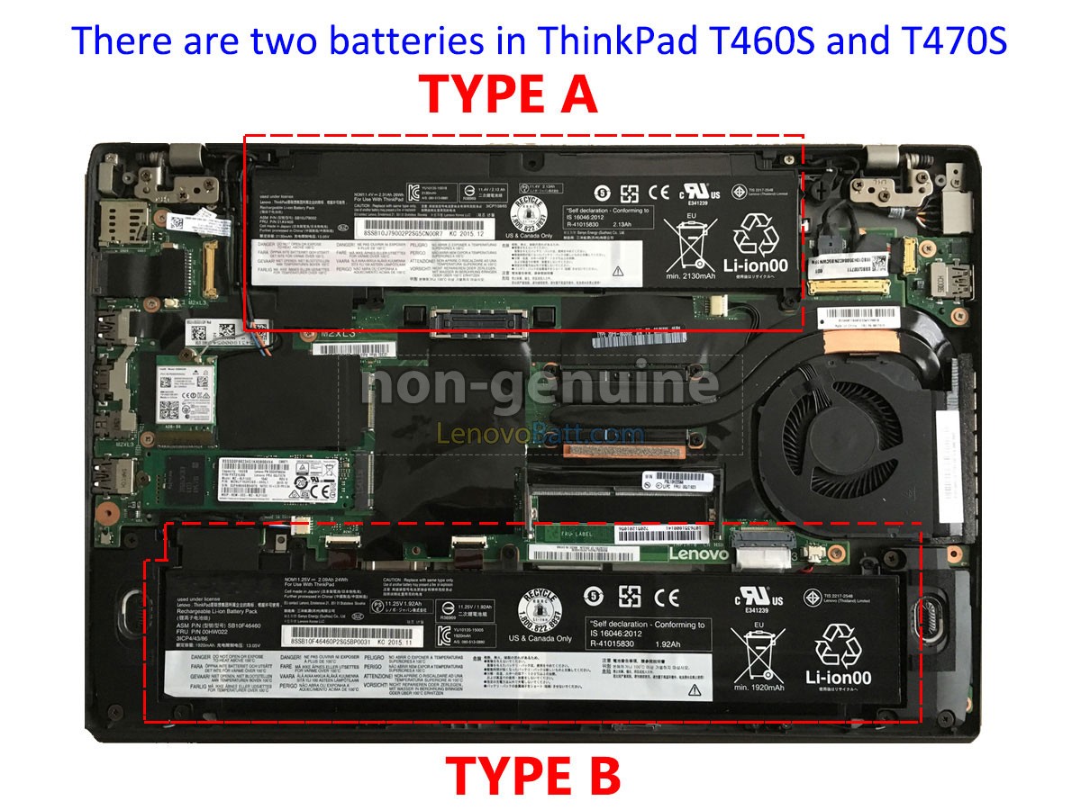 11.1V 24Wh Lenovo ThinkPad T470S 20HF006N battery