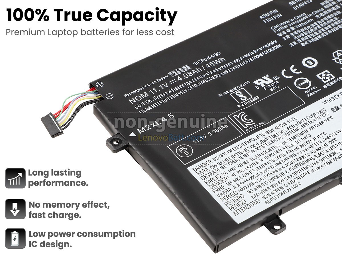 11.1V 45Wh Lenovo ThinkPad E470 battery