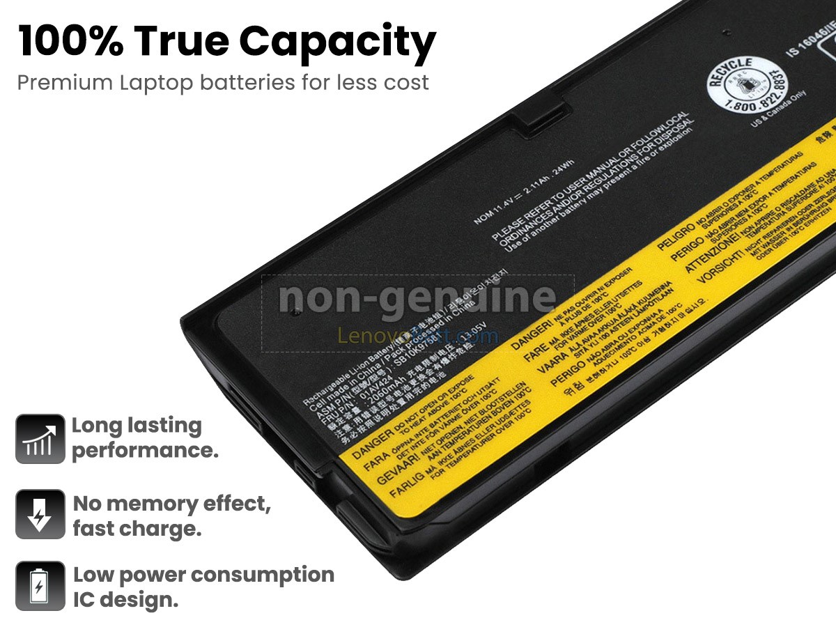 11.4V 24Wh Lenovo ThinkPad T470 20HD005BUS battery