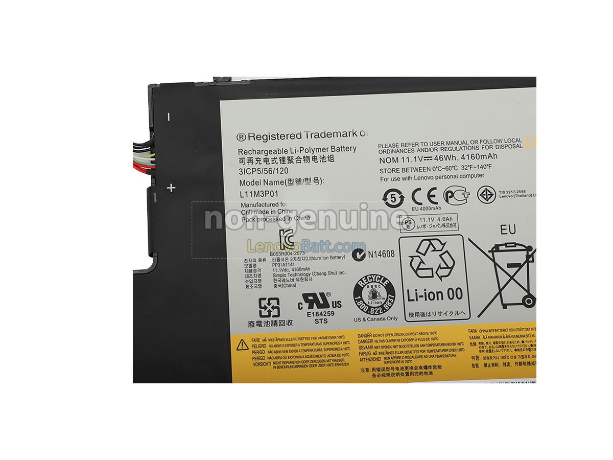 Lenovo IdeaPad U310 battery replacement