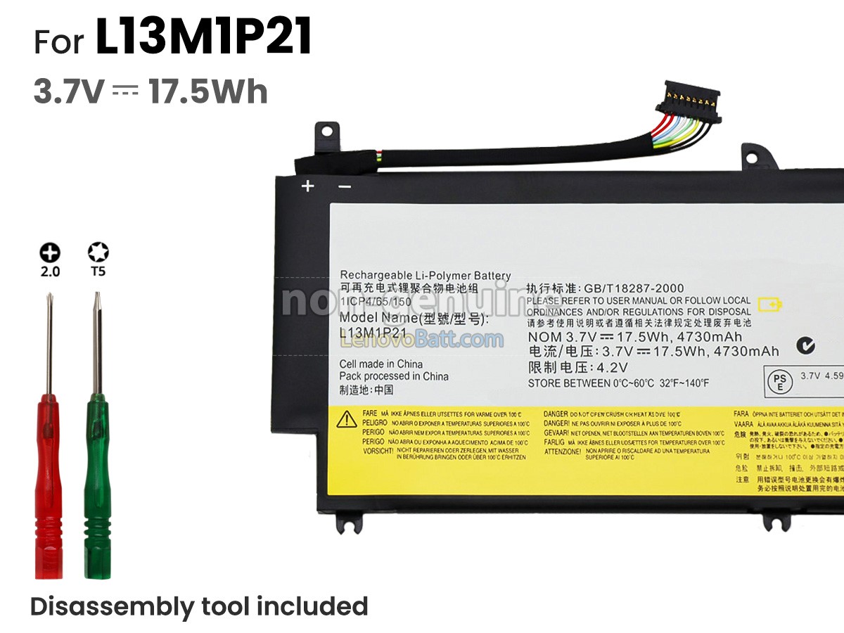 Lenovo L13L1P21 battery replacement