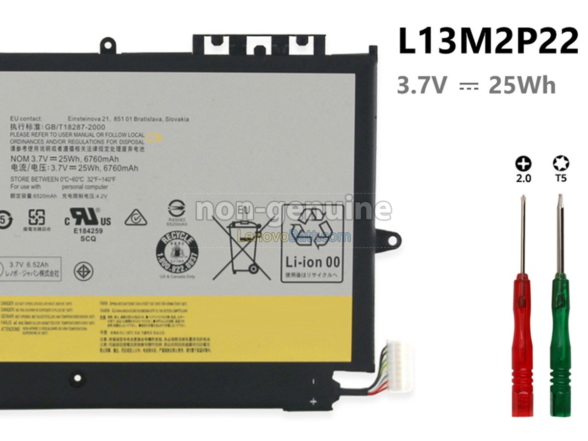 3.7V 25Wh Lenovo MIIX 2 10 Tablet battery