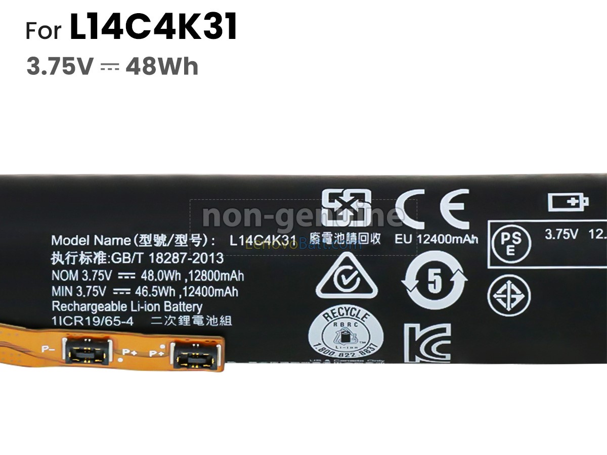 Lenovo L14D4K31 battery replacement