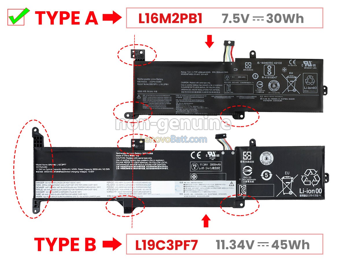 Lenovo IdeaPad 3-15IIL05-81WE00E8UK battery replacement