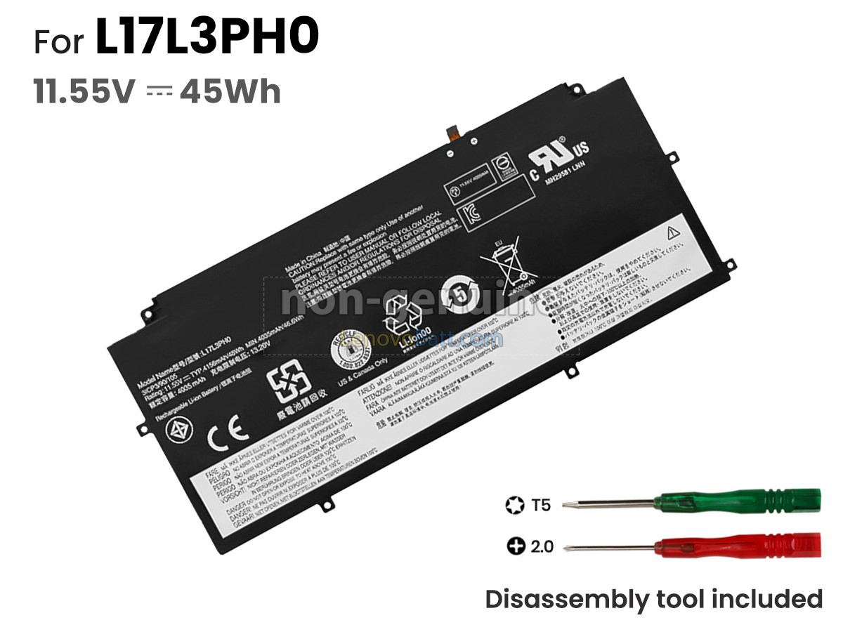 Lenovo L17L3PH0 battery replacement
