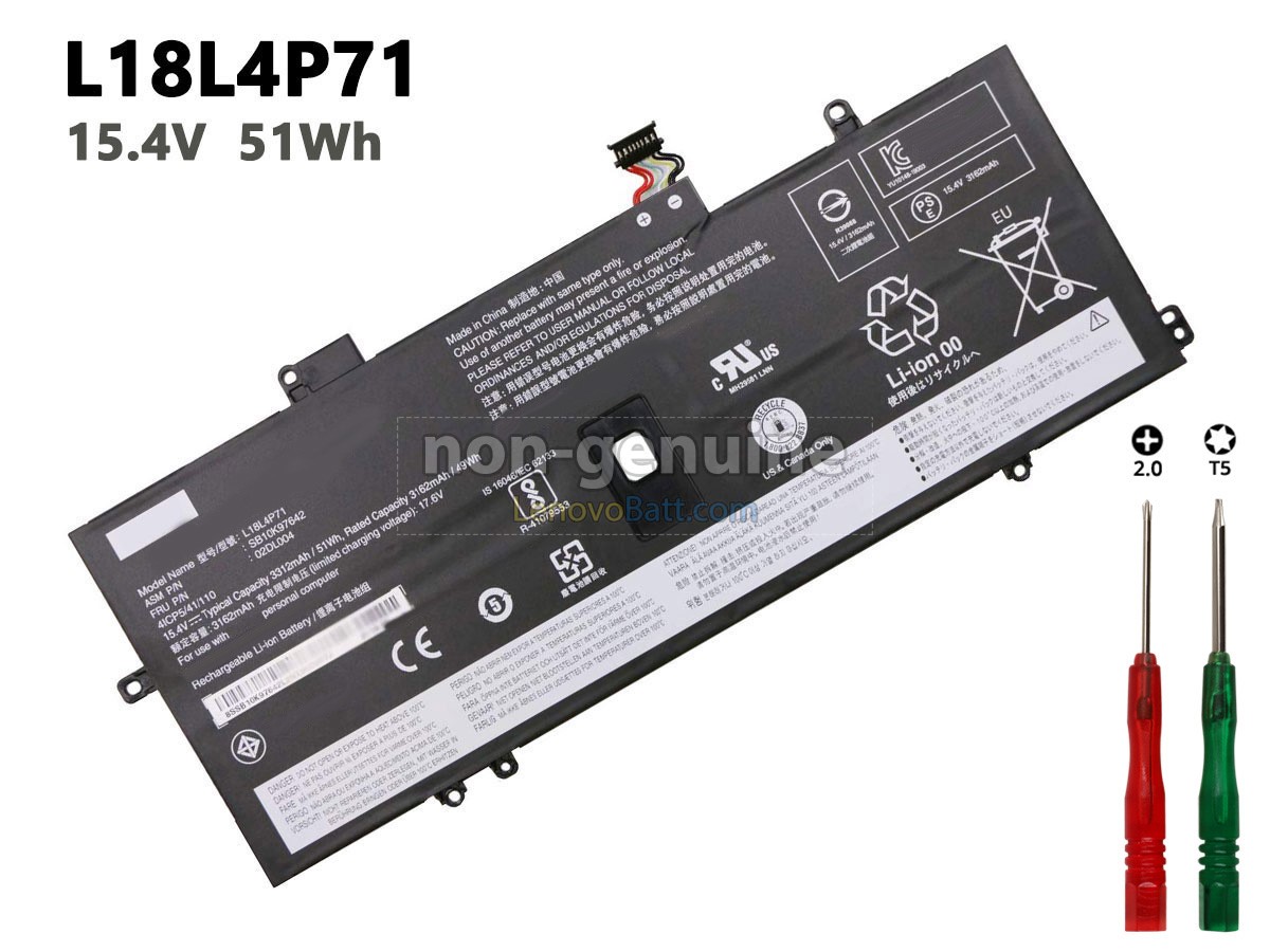 Lenovo ThinkPad X1 YOGA 4TH GEN20QF Battery Replacement