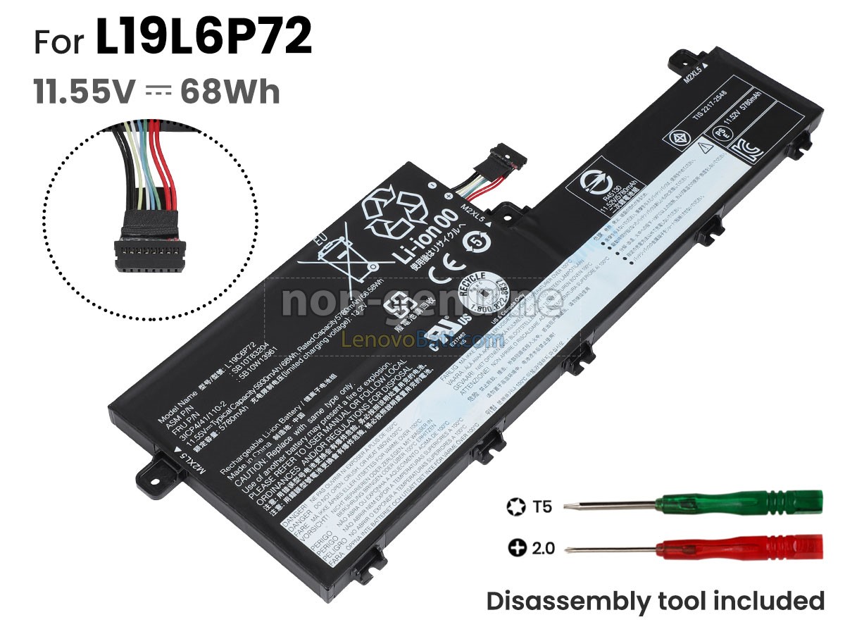 Lenovo 5B10W13960 battery replacement