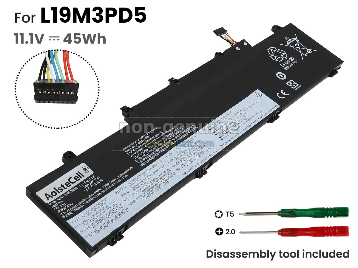 Lenovo L19C3PD5 battery replacement