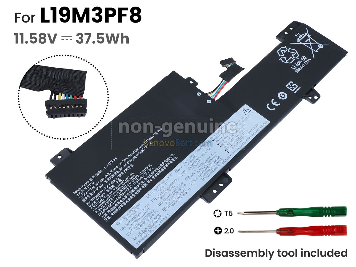 Lenovo L19M3PF8(3ICP5/41/110) battery replacement