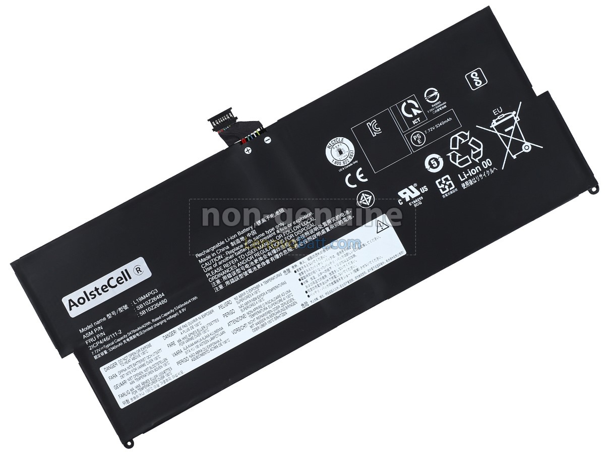 7.72V 42Wh Lenovo ThinkPad X12 DETACHABLE GEN 1-20UW0008BM battery