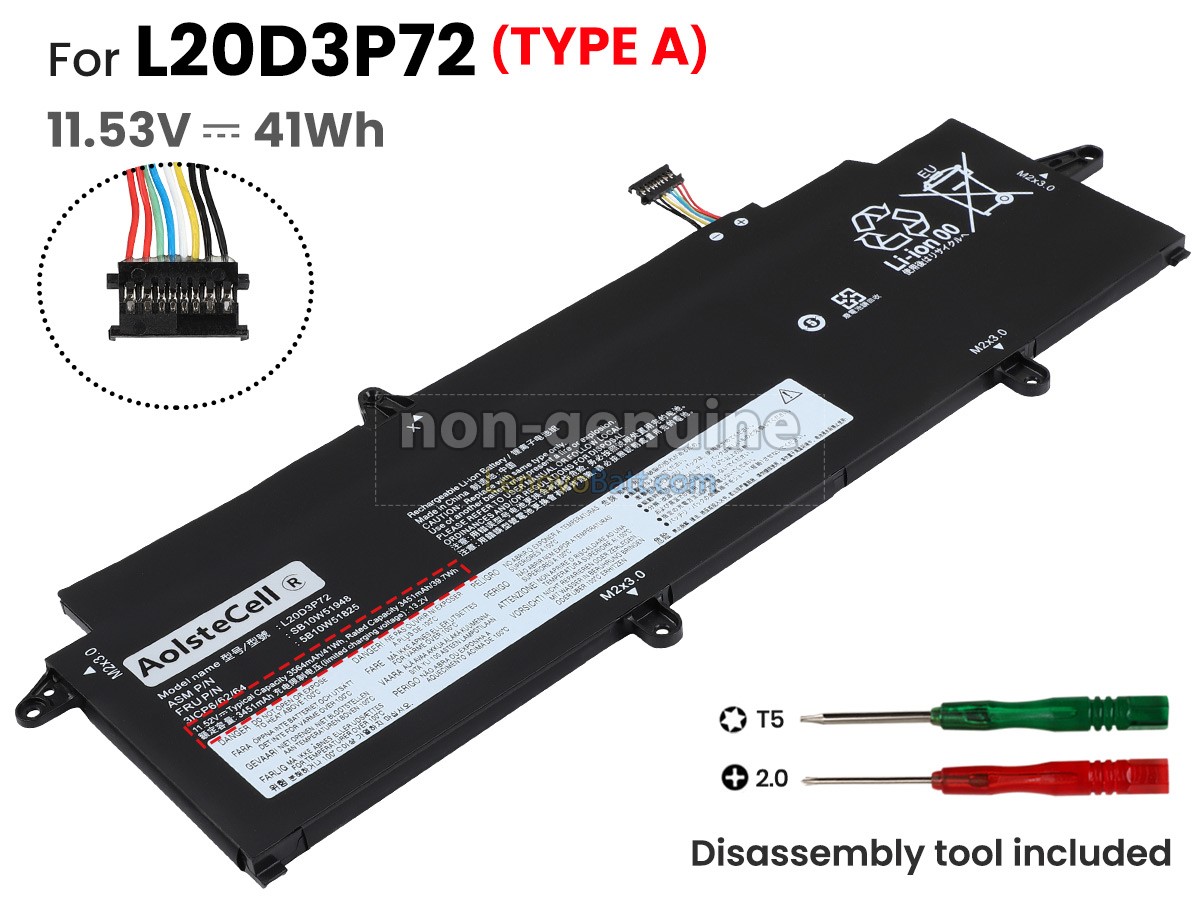 Lenovo 5B10W51854 battery replacement