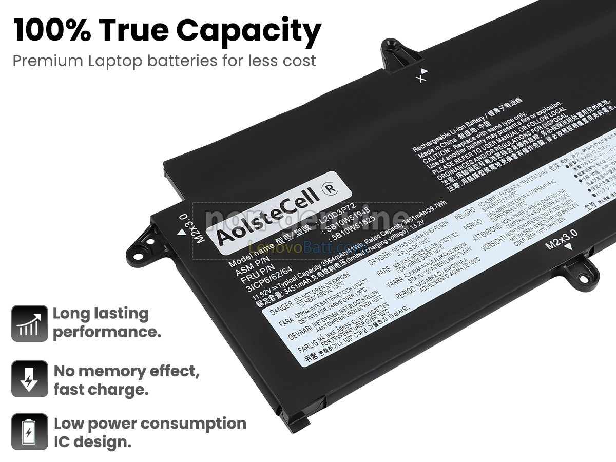 Lenovo ThinkPad X13 GEN 2-20WK00ALMZ battery replacement