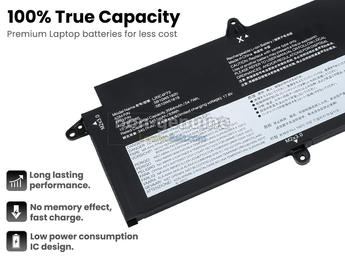 Lenovo 5B10W51855 battery replacement