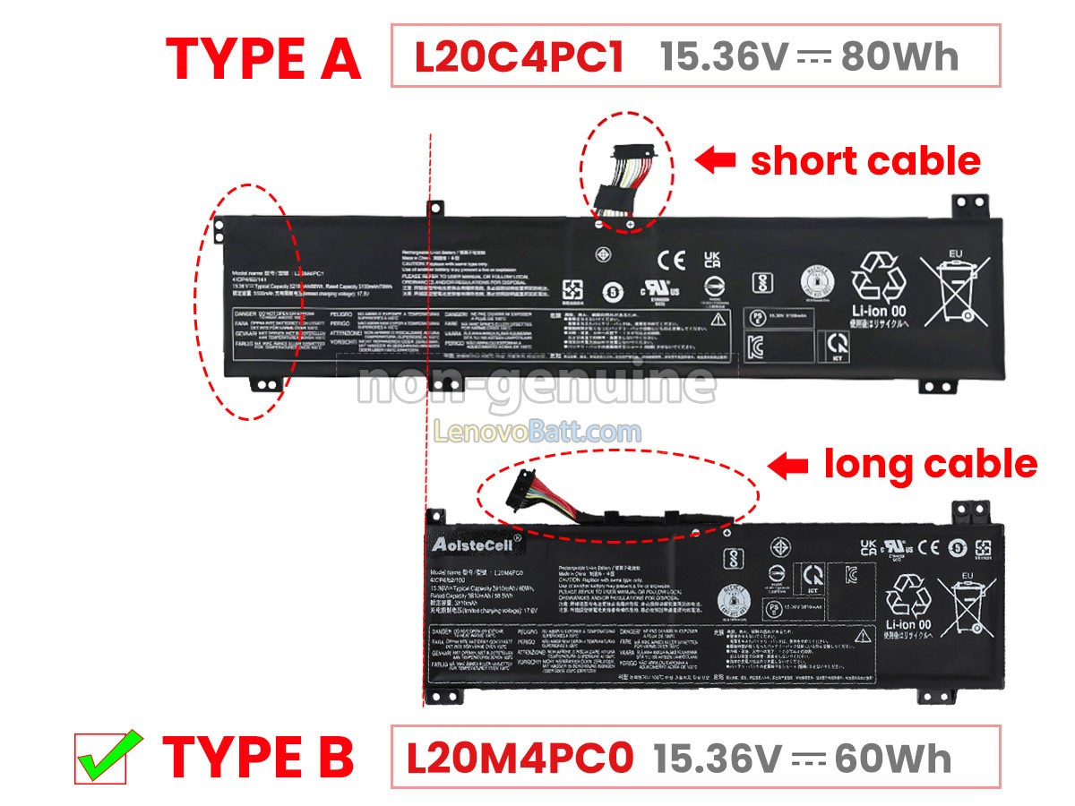 Lenovo LEGION 7 16ACHG6-82N6008UJP battery replacement
