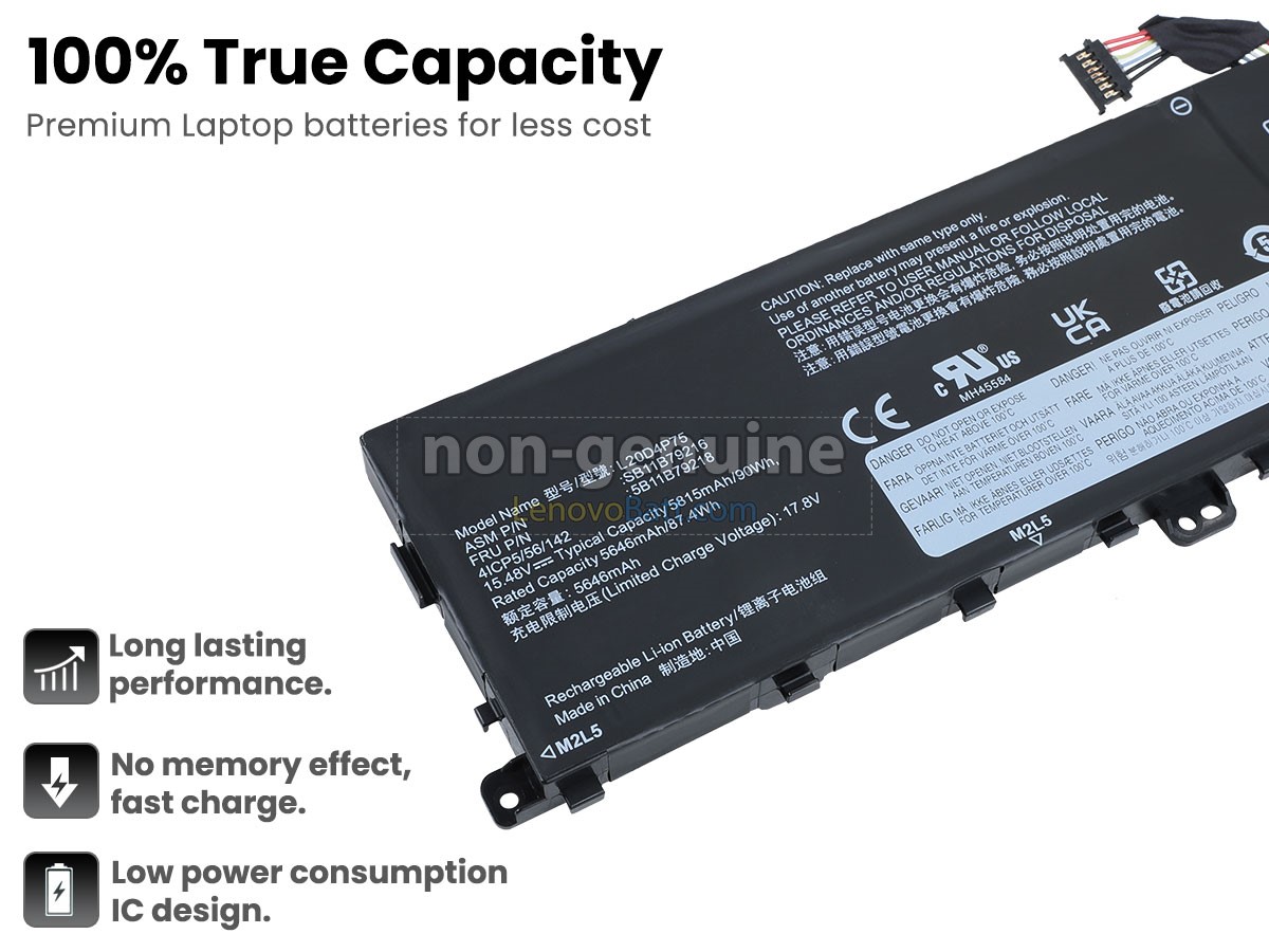 Lenovo ThinkPad X1 EXTREME GEN 4-20Y50055SP battery replacement