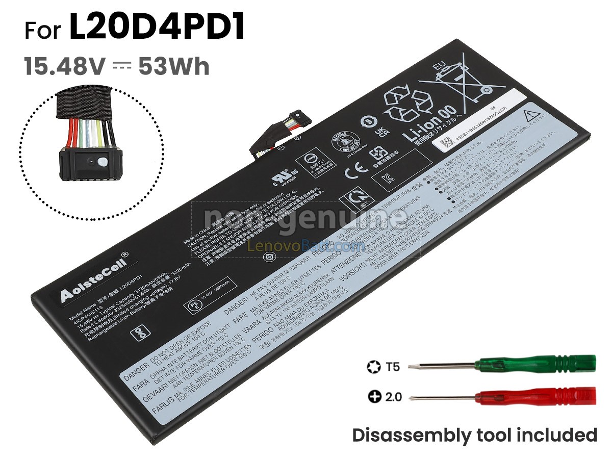 Lenovo L20D4PD1 battery replacement
