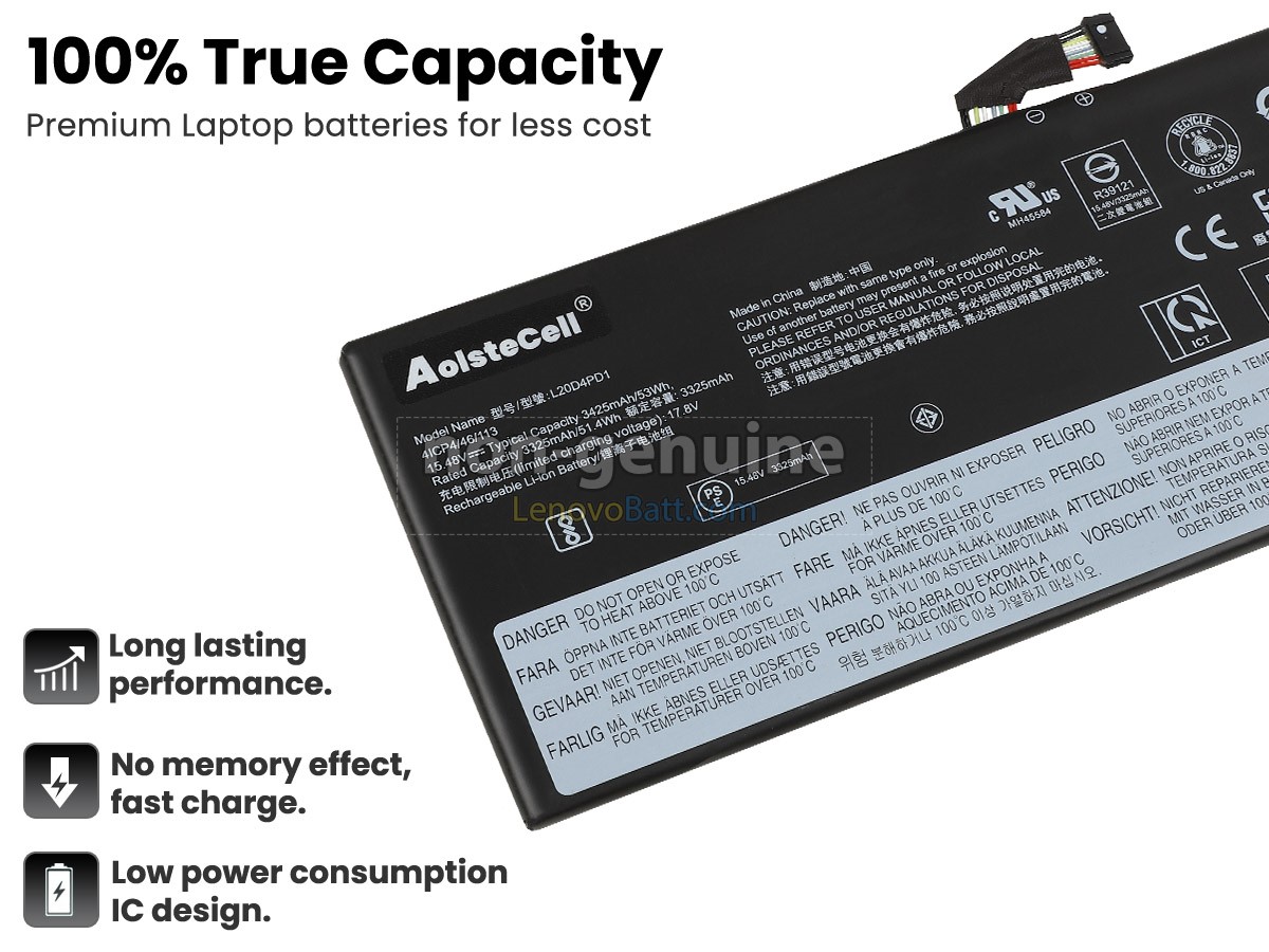 Lenovo L20D4PD1 battery replacement