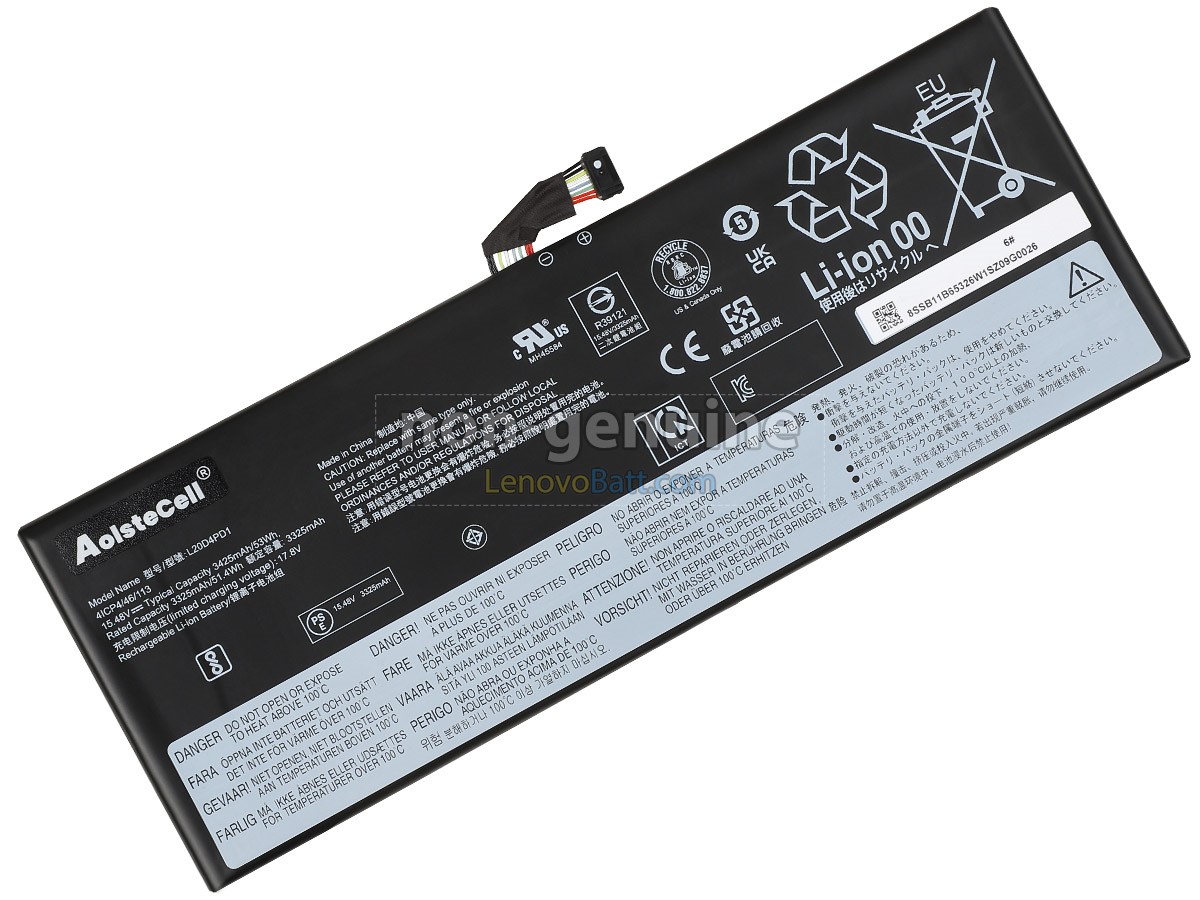 Lenovo L20D4PD1 battery replacement